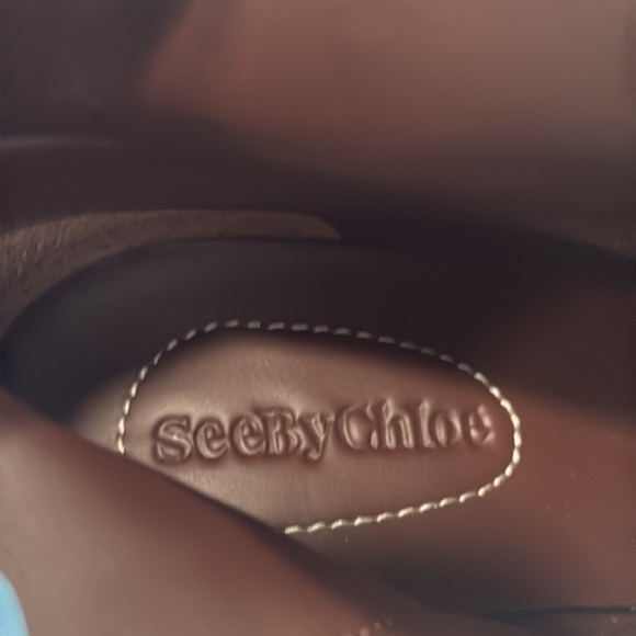 See by Chloé Women's Gisel Bow Almond Toe Suede High-Heel Booties - Picture 13 of 13